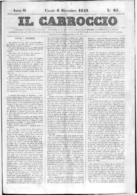 Il Carroccio - Edizione 95 del 06/12/1849